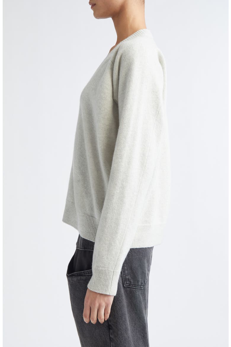 Wool V-Neck Cardigan, Alternate, color, LIGHT GREY