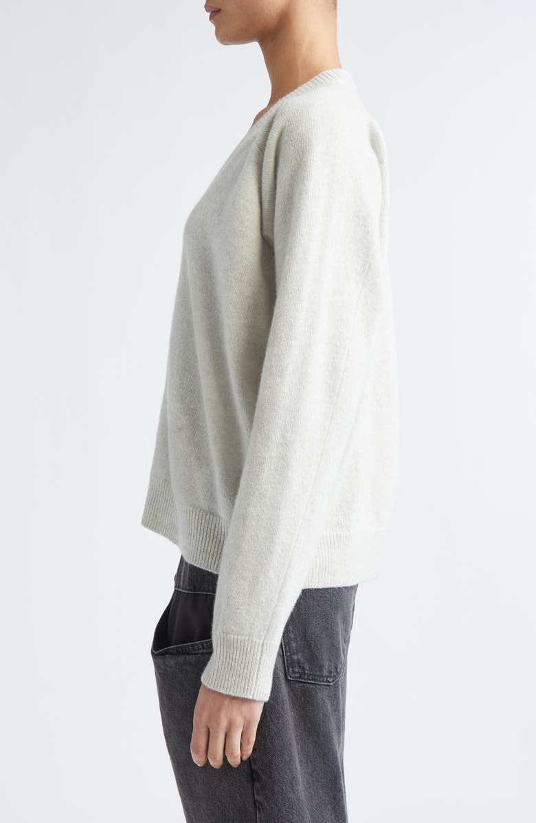 Maison Margiela Wool V-Neck Cardigan, Alternate, color, Light Grey