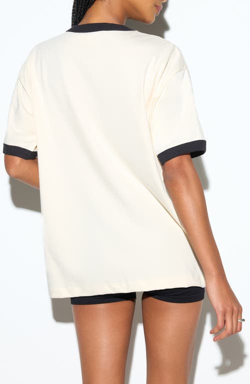 Spiritual Gangster Free Spirit Oversized Cotton Graphic T-shirt In White