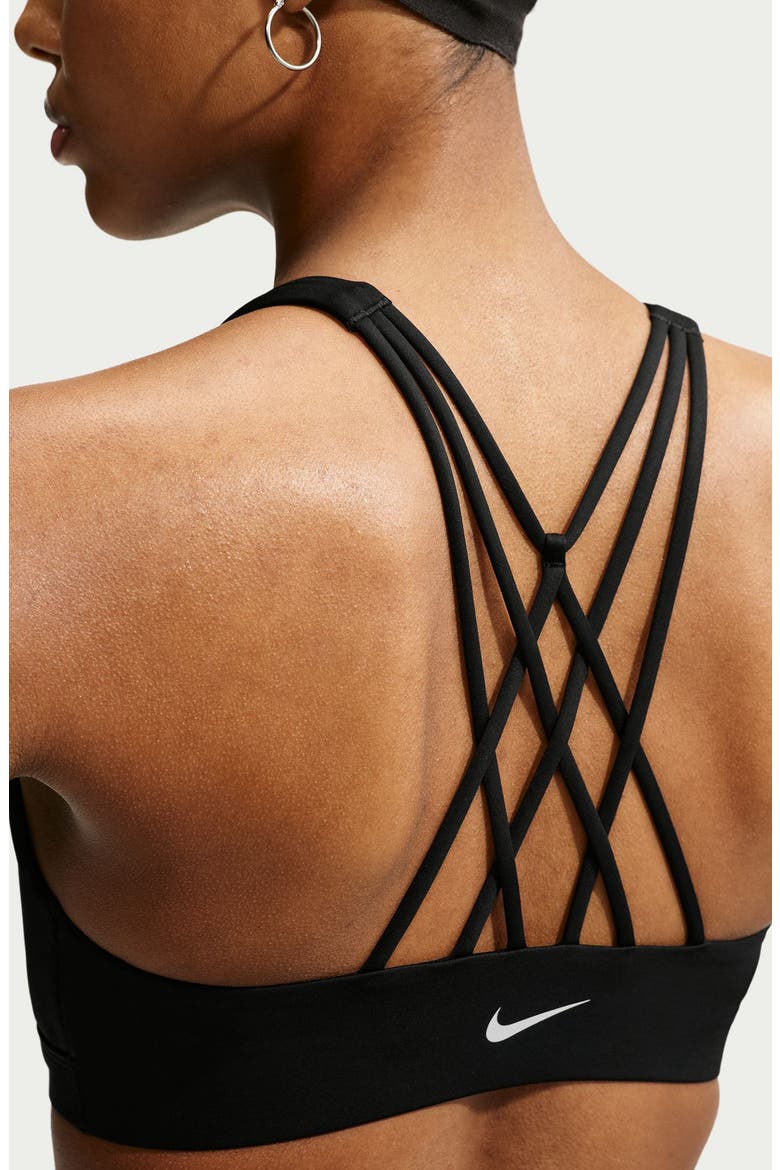 Indy Strappy Dri-FIT Low Impact Sports Bra, Alternate, color, 010 BLACK/ WHITE
