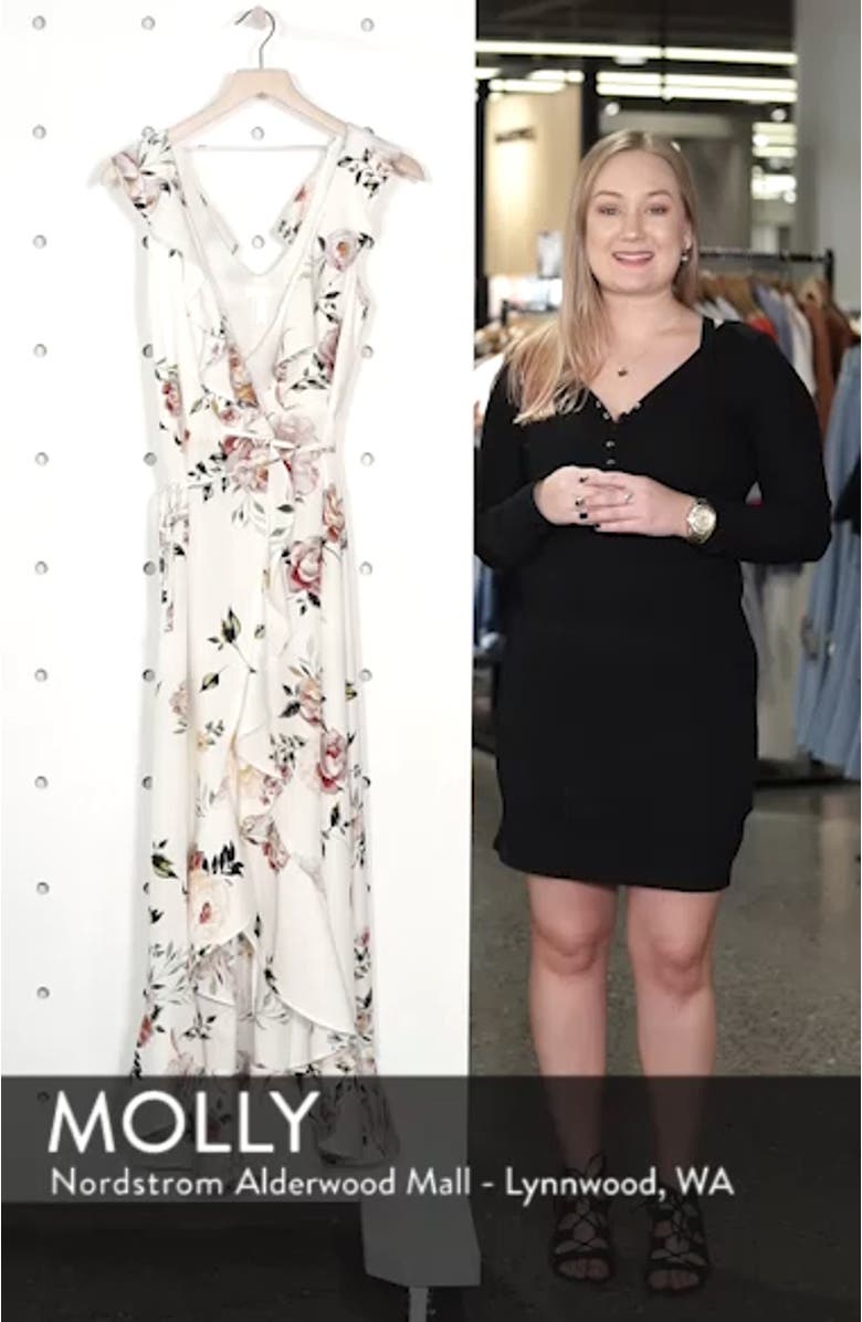 Ruffle Wrap Maxi Dress, sales video thumbnail