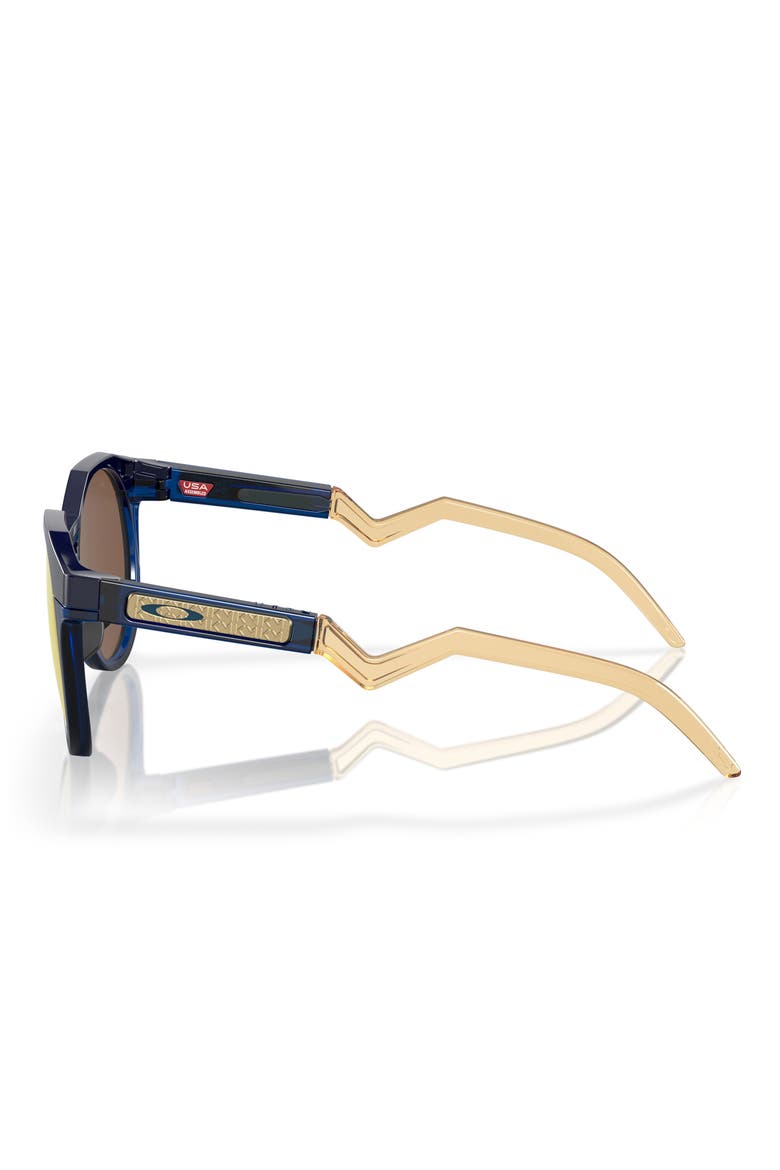 HSTN 52mm Prizm™ Gradient Polarized Round Sunglasses, Alternate, color, NAVY