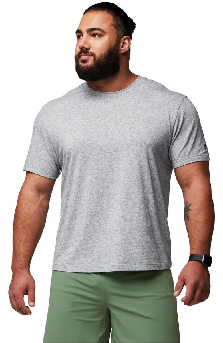 Fabletics Men's The 24-7 Tee, Main, color, Classic Grey Heather