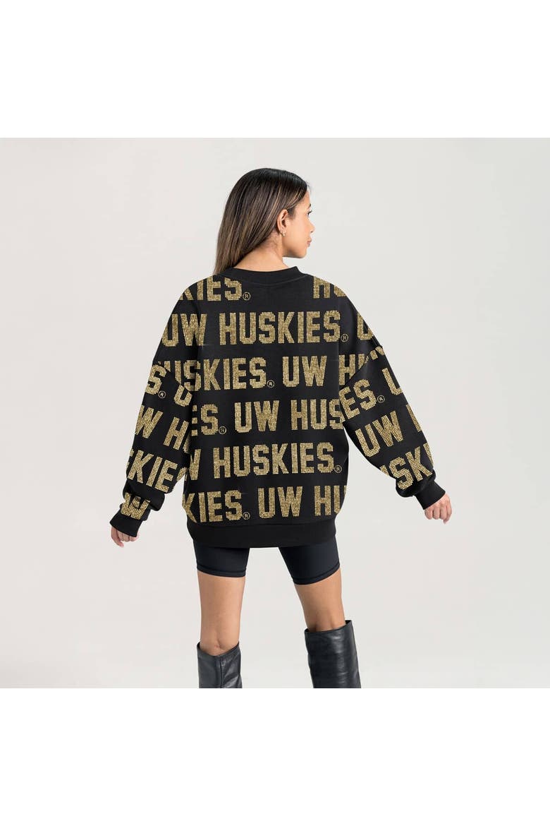 Women's Gameday Couture  Black Washington Huskies Hype Era Sweatshirt, Alternate, color, Black