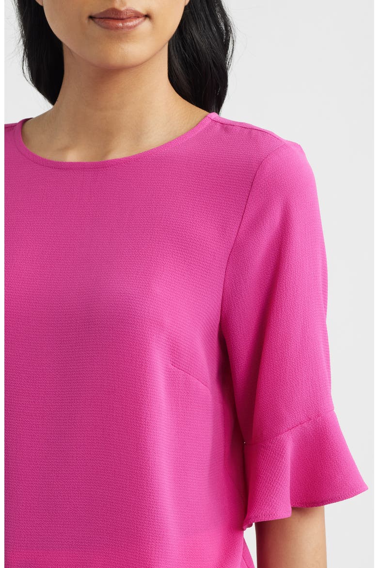 Ruffle Cuff Blouse, Alternate, color, MAGENTA