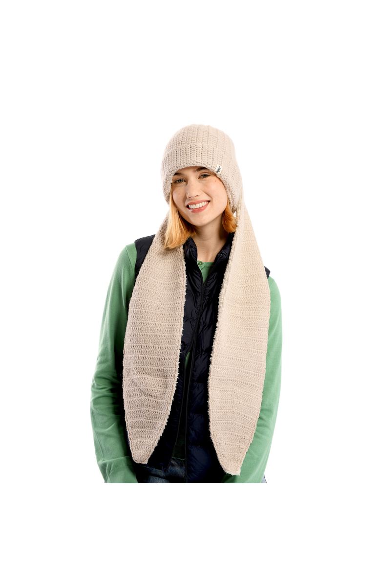 Nirvanna Designs Oversized Ear Beanie, Alternate, color, Black