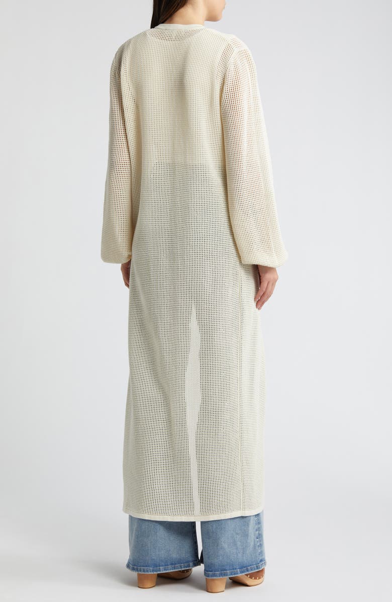 FRAME Open Knit Long Sleeve Maxi Sweater Dress, Alternate, color,