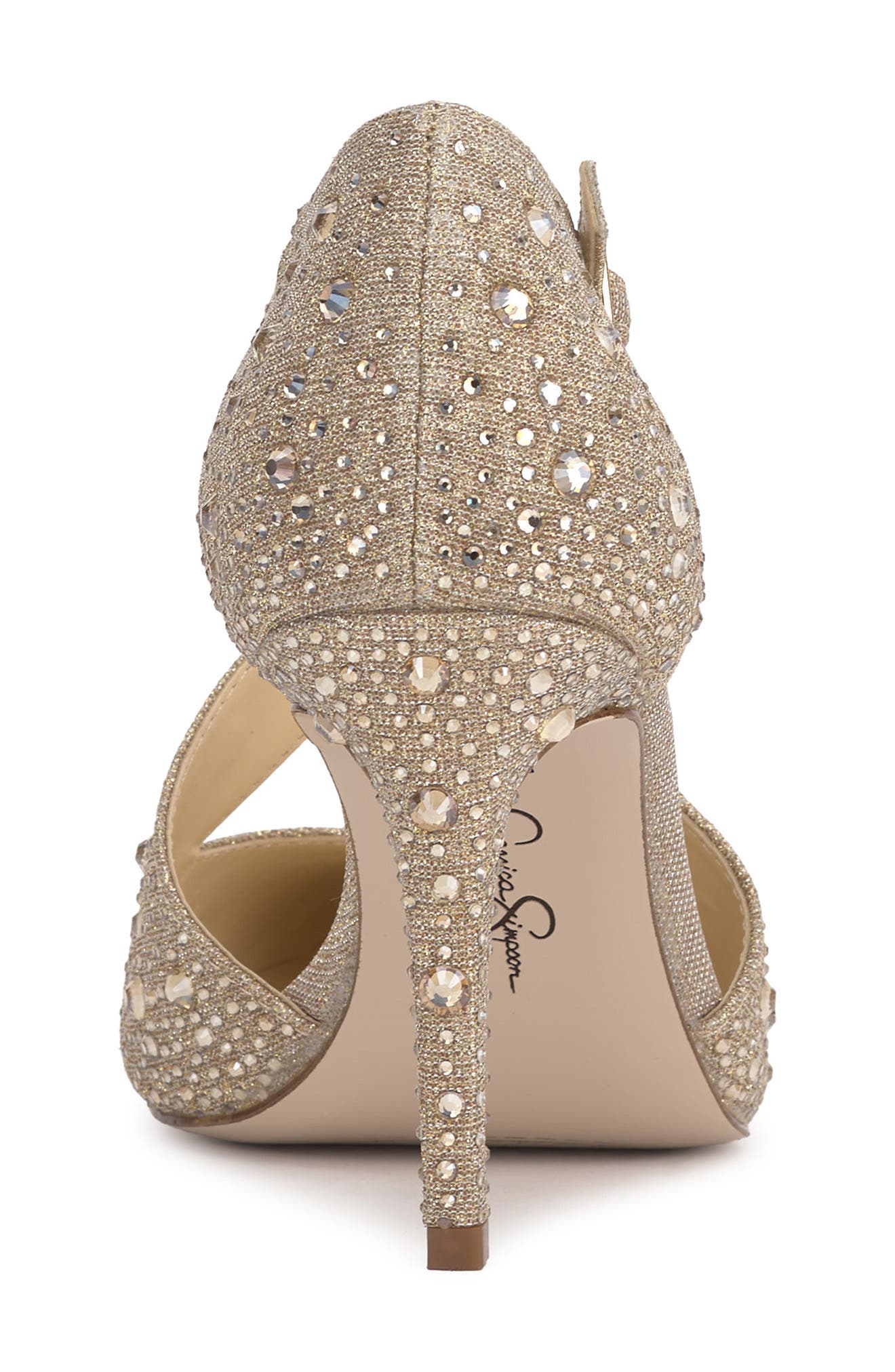 Accile Rhinestone Cluster Pump, Alternate, color, CHAMPAGNE