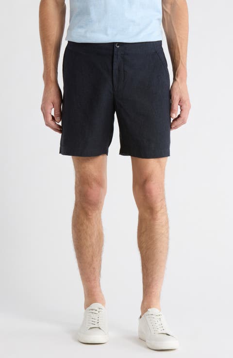 Flat Front Linen Chino Shorts (Regular & Big)