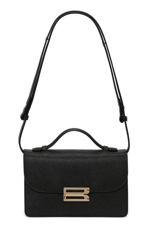 ハンドバッグ VICTORIA VICTORIA BECKHAM Woman Handbag Black B125AAC006210A Victoria Top Handle Bag In Black Leather – Victoria Beckham Int