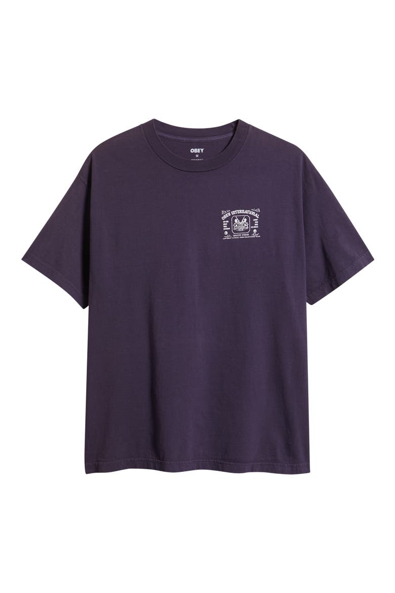 Creative Studios Cotton Graphic T-Shirt, Alternate, color, PIGMENT PURPLE VELVET