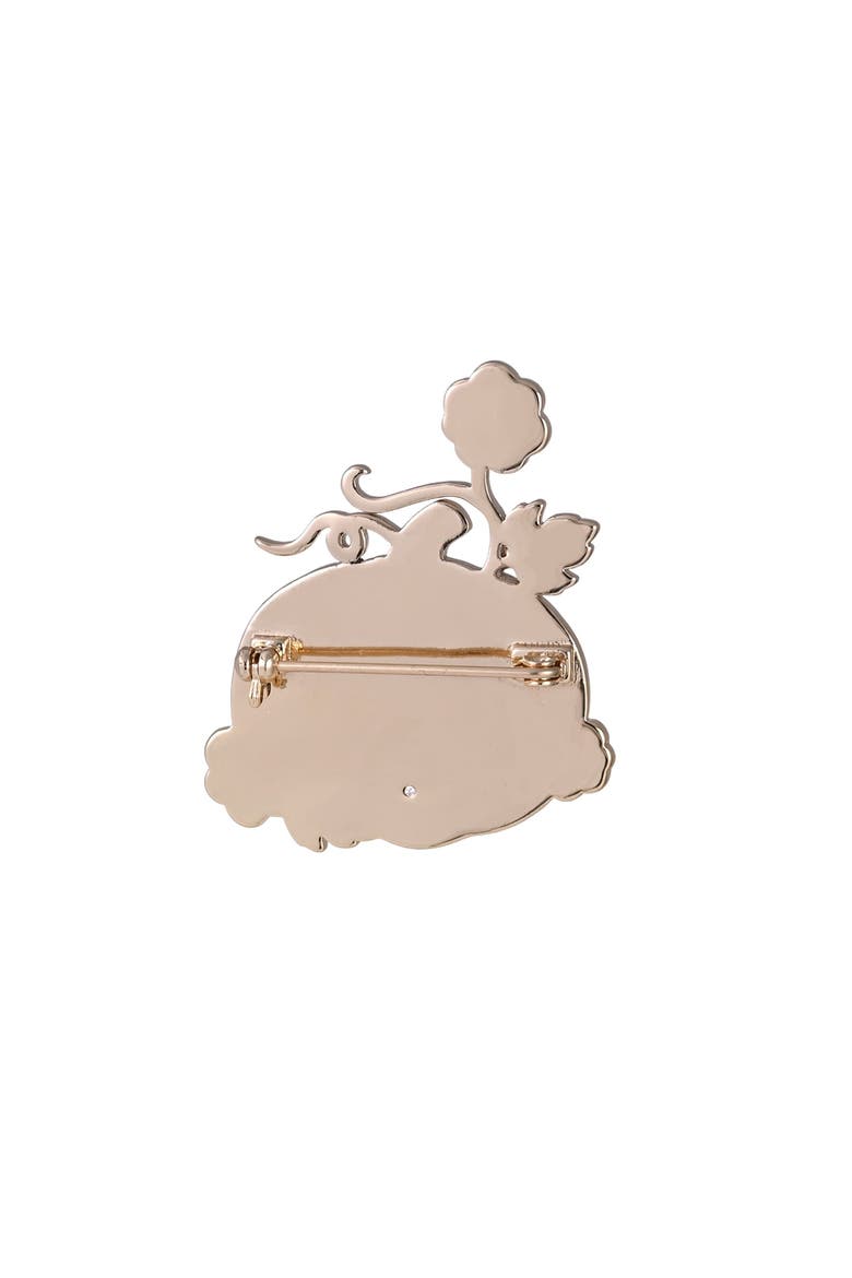 Glitter Enamel Pumpkin Pin, Alternate, color, Orange