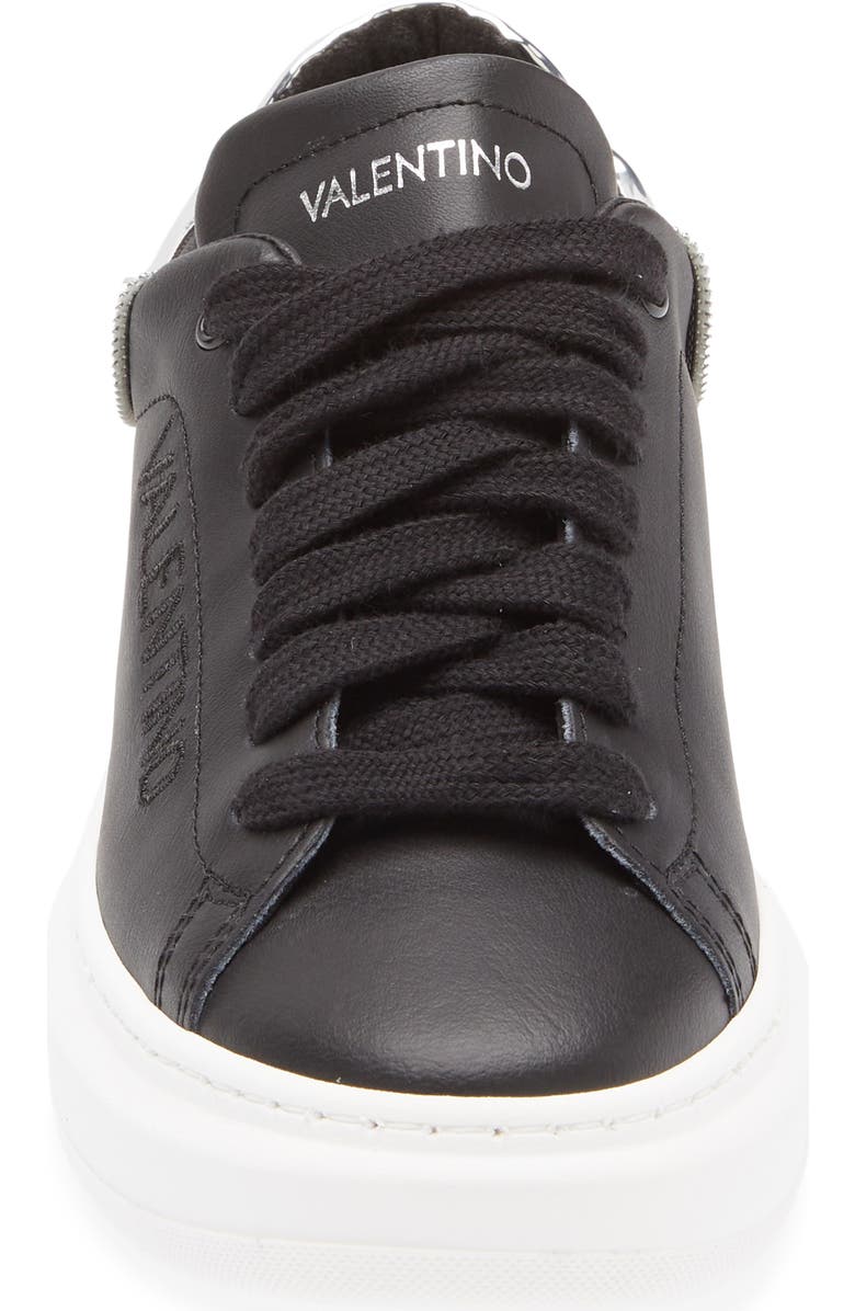 VALENTINO BY MARIO VALENTINO Fresia Zip Sneaker, Alternate, color, Black Silver