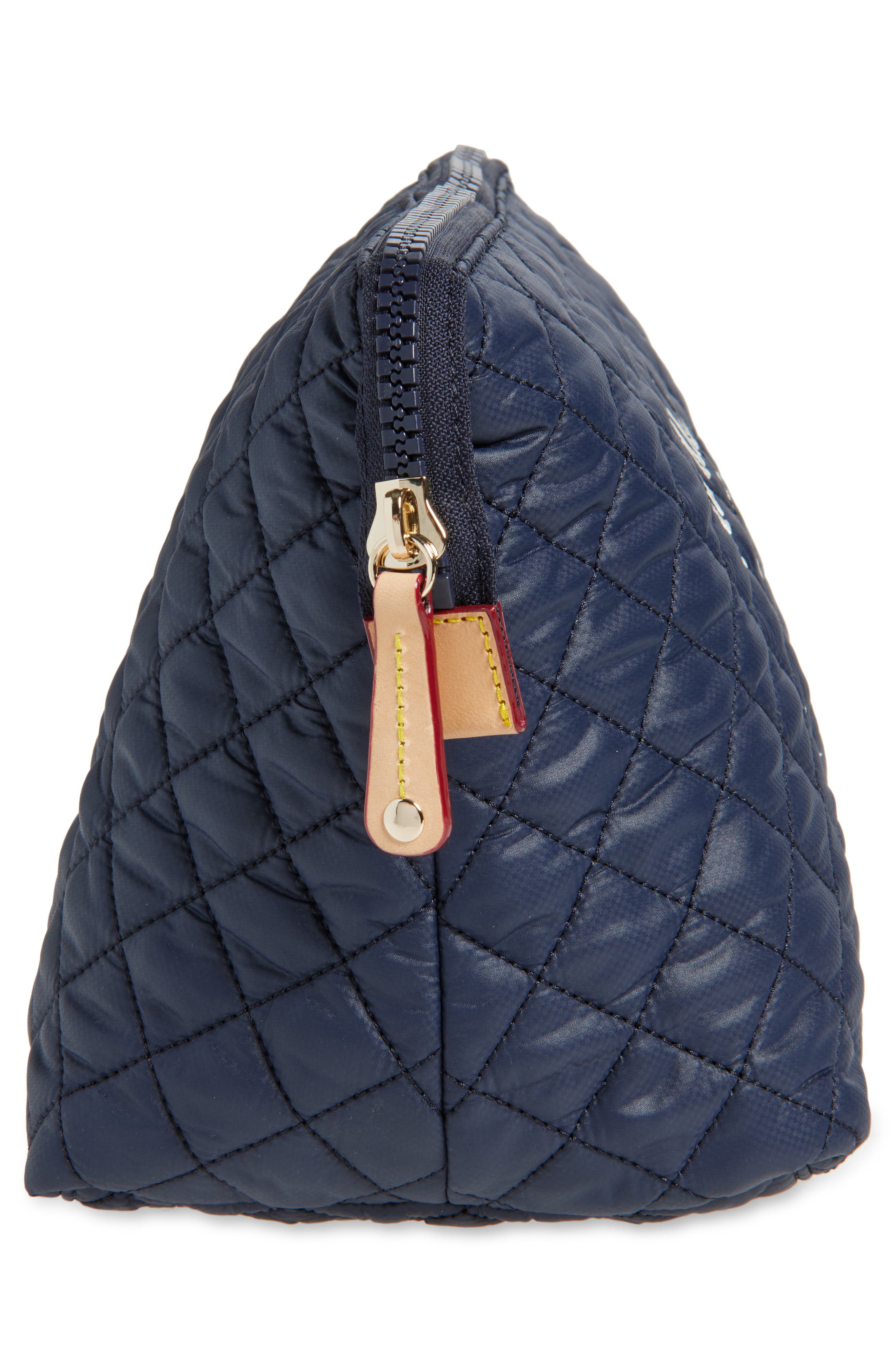 Large Zoey Quilted Nylon Clutch, Alternate, color, MZW ANCHOR