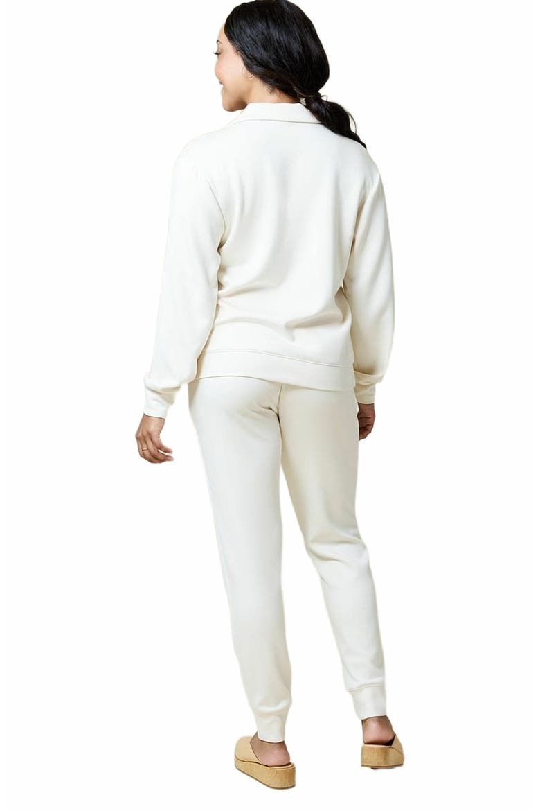 Athleisure DreamTech Johnny Collar Jogger Set, Alternate, color, Almond