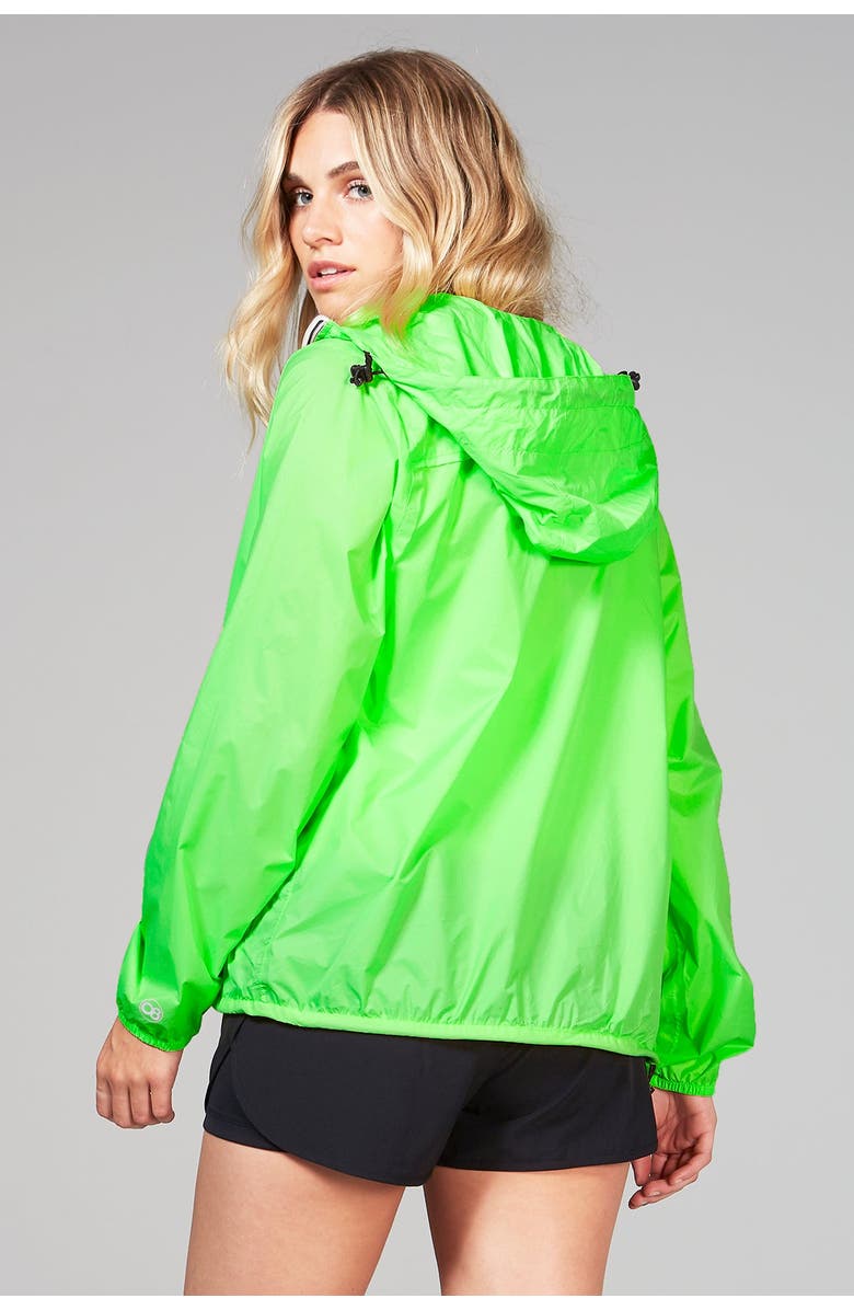 O8Lifestyle Unisex Fluorescent Rain Jacket, Alternate, color, 