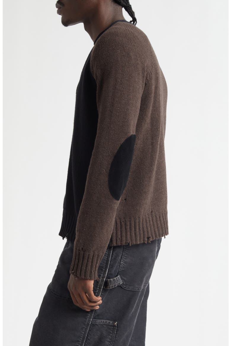 Distressed Wool Blend Cardigan, Alternate, color, COLOR BLOCK