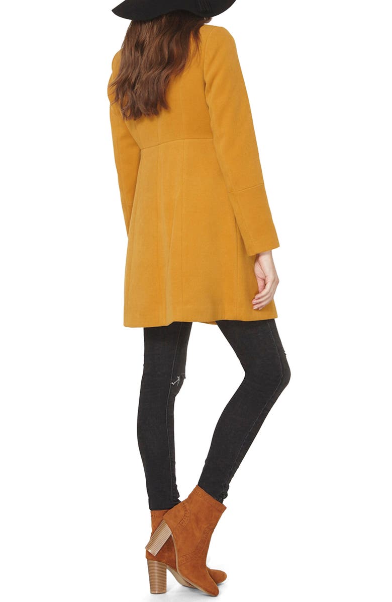 DOROTHY PERKINS Double Breasted Swing Coat, Alternate, color, 