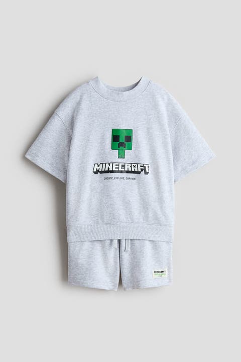 2-piece printed sweatshirt set