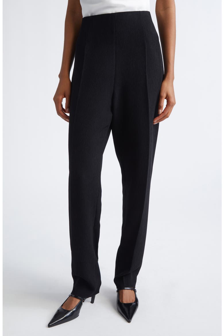 Straight Leg Pants, Main, color, SOLID BLACK