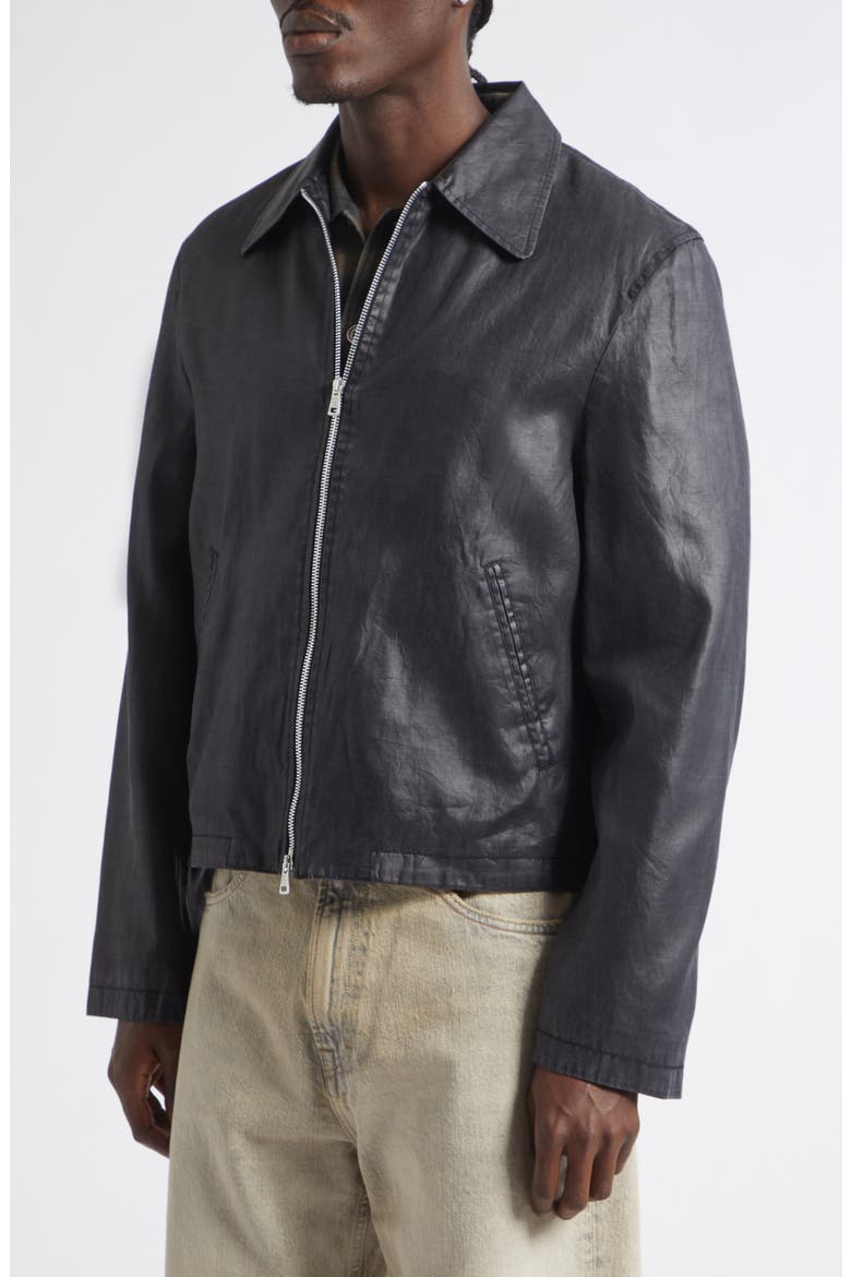 Mini Worker Jacket, Alternate, color, LACQUER BLACK
