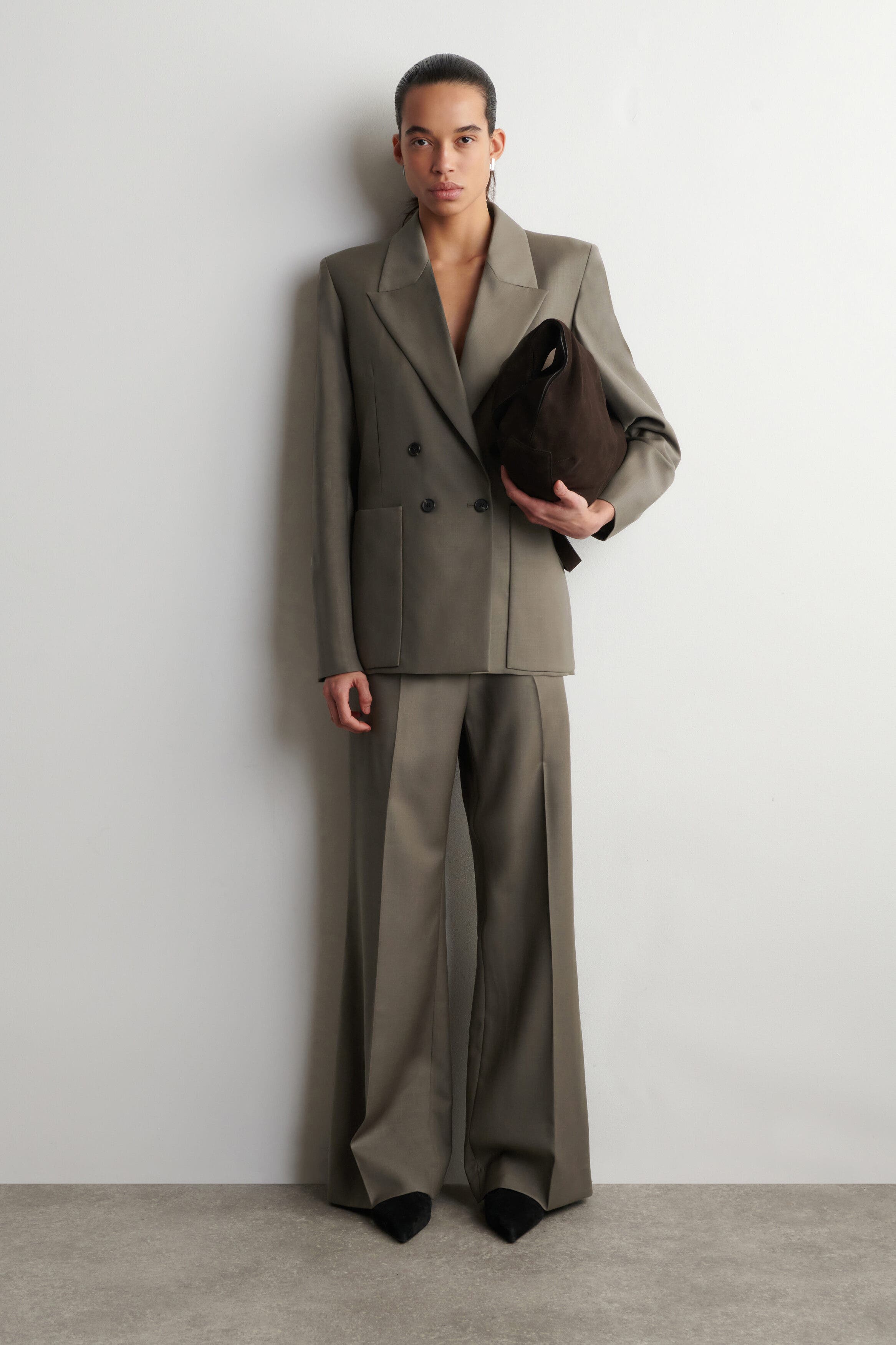 Double-Breasted Wool-Twill Blazer - image 2