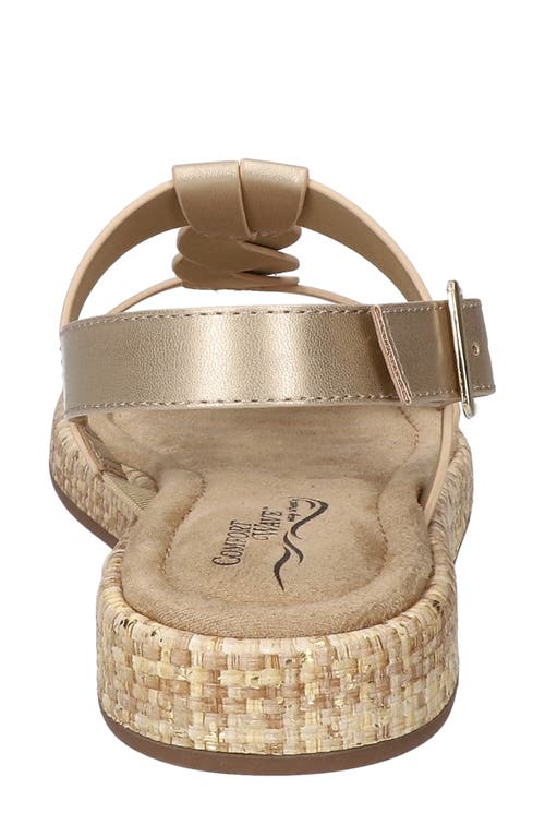 Shop Easy Street Tampa Slingback Sandal In Champagne