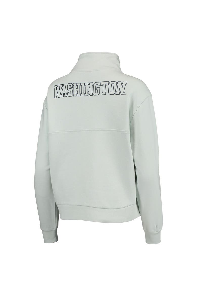 Women's The Wild Collective Light Blue Washington Nationals Two-Hit Quarter-Zip Pullover Top, Alternate, color, Light Blue
