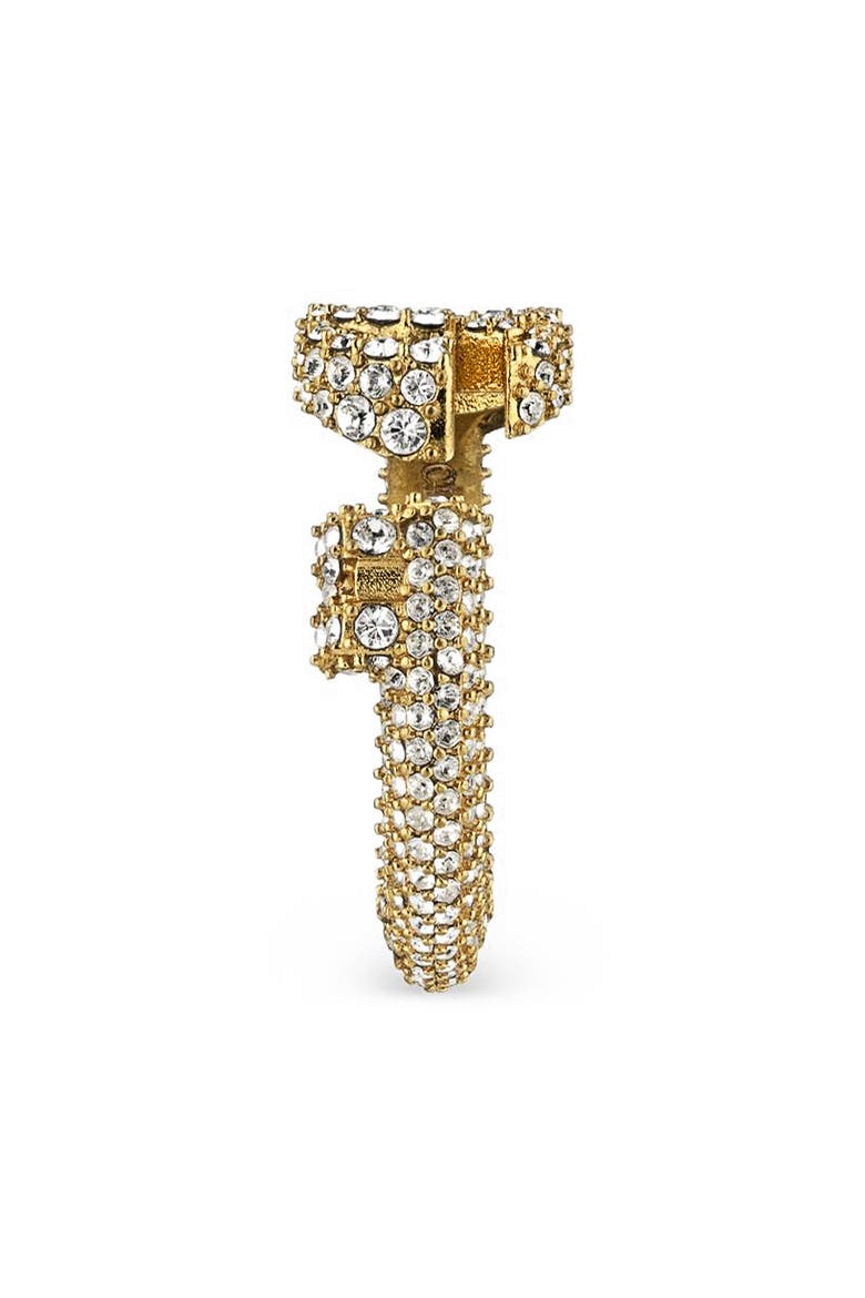 GG Barrel Key Crystal Pavé Ring, Alternate, color, GOLD