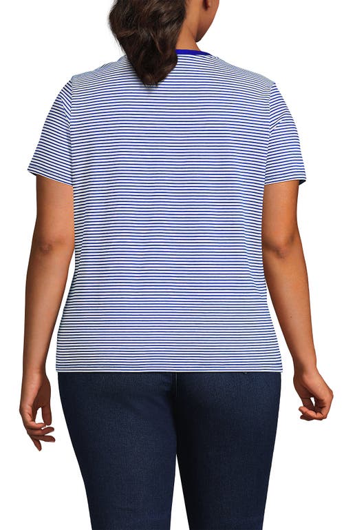 Lands' End Relaxed Supima Cotton Crew Neck T-shirt In Multi