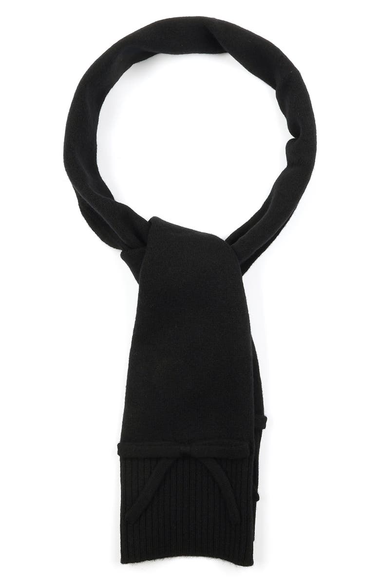 Kate Spade New York bow wool scarf, Alternate, color, 