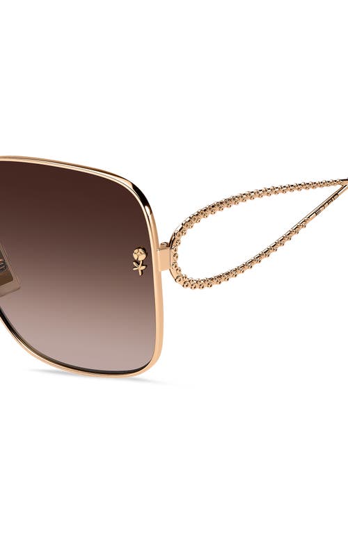 Etro 0070s Square Metal Sunglasses