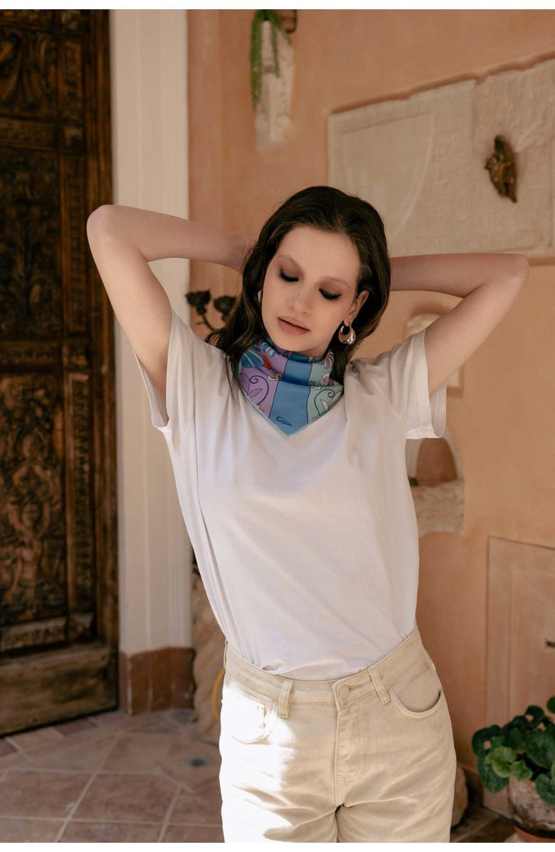 Elizabetta Anita - Silk Bandana, Alternate, color, Blue