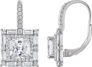 FZN Sterling Silver & Cubic Zirconia Lever-Back Earrings