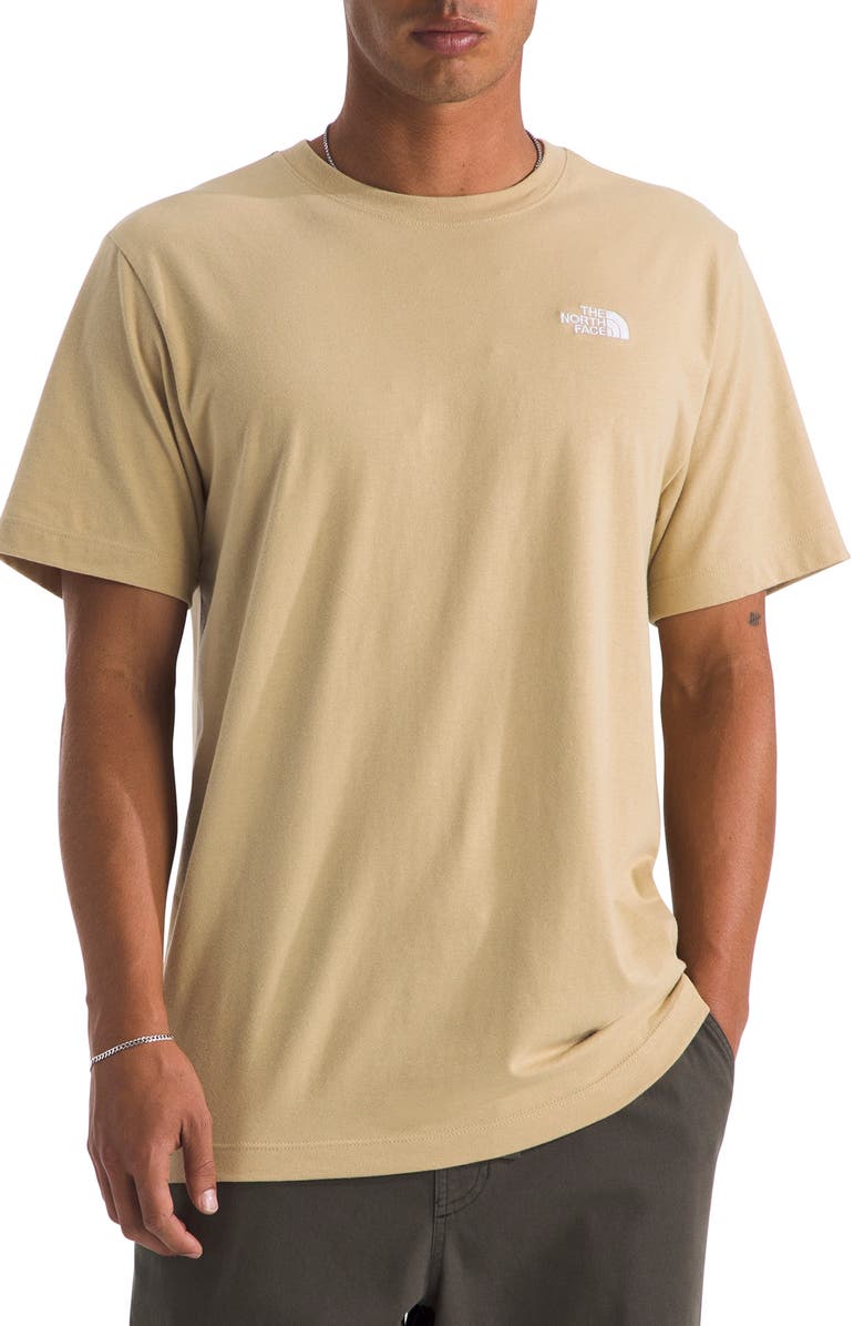 The North Face Evolution Simple Dome Cotton T-Shirt, Main, color, Khaki Stone