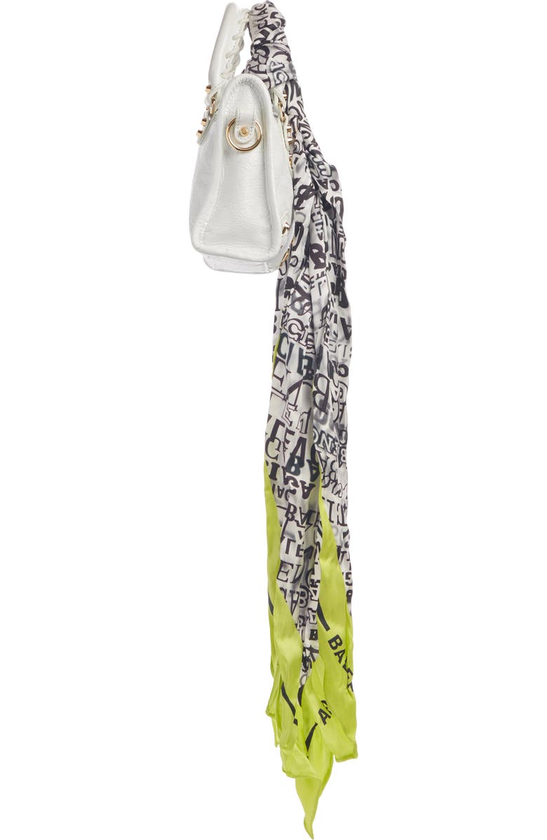 Balenciaga Nano Classic City Scarf Handle Leather Tote, Alternate, color,