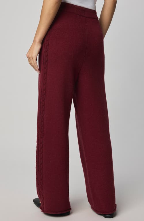 Splendid Jetset Sweater Pants In Burgundy