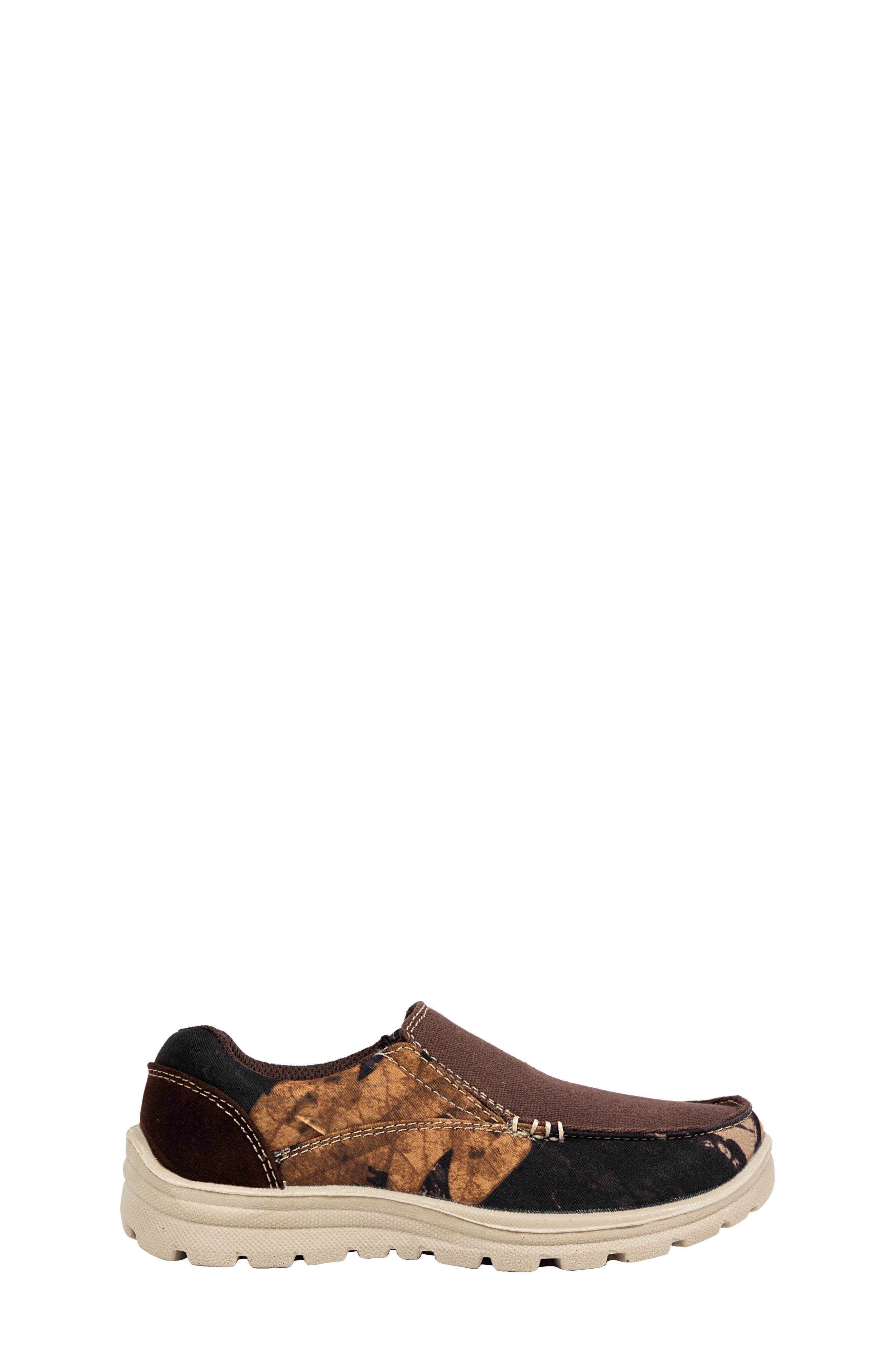 Kids' Alvin Casual Slip-On Sneaker, Alternate, color, BROWN/ BROWN CAMO