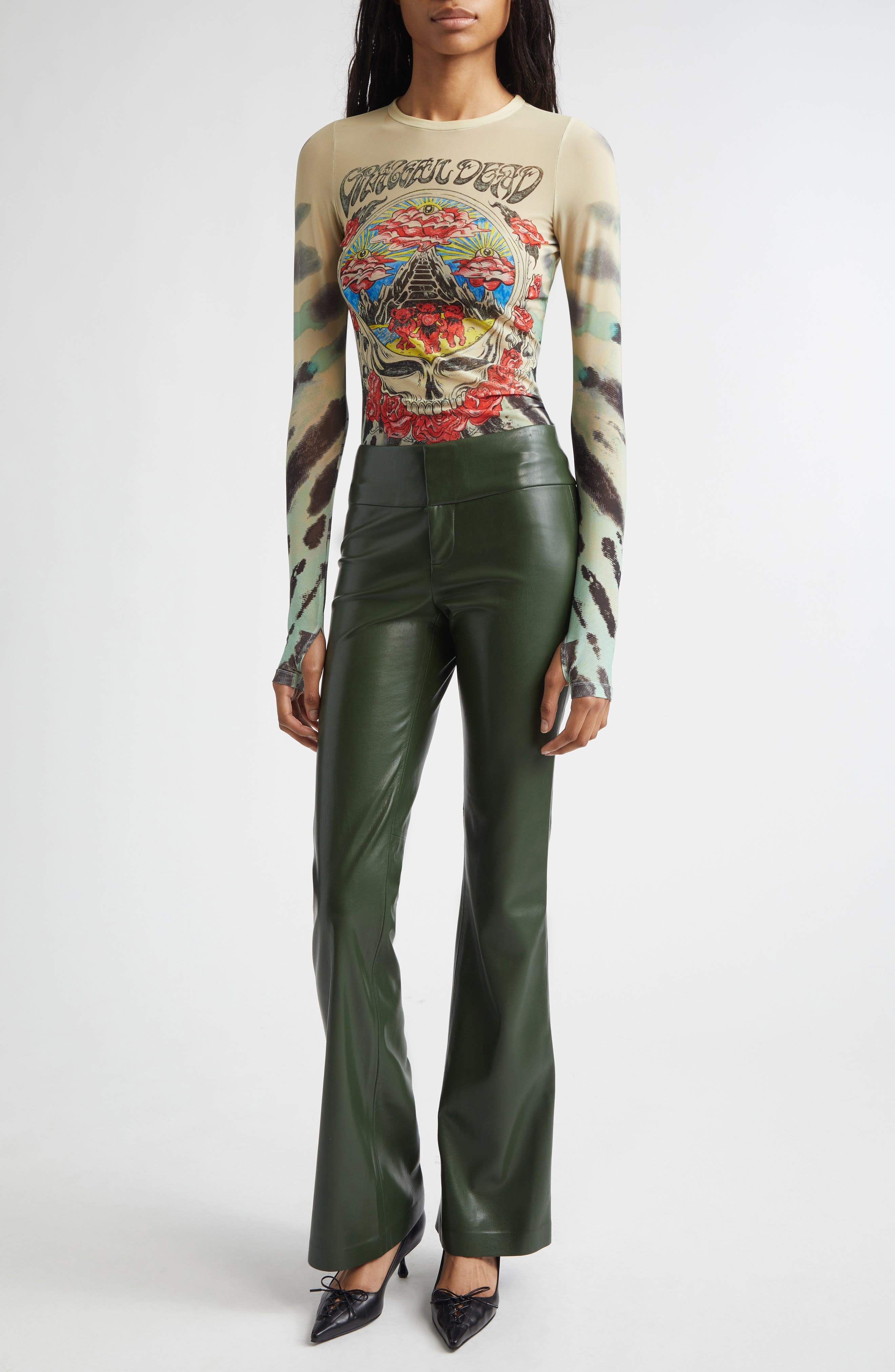 Olivia Faux Leather Pants - image 2
