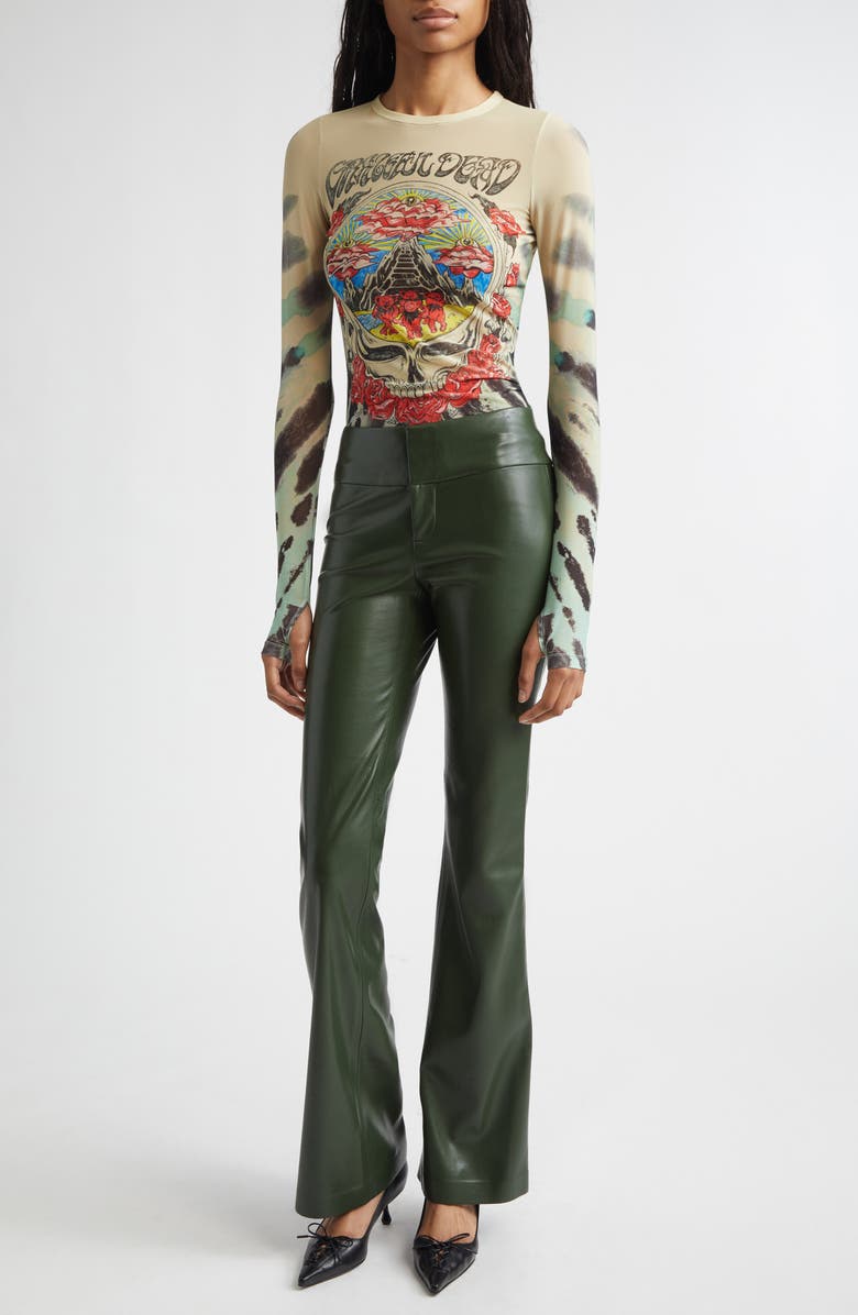 Alice + Olivia x Grateful Dead Delaina Tie Dye Mesh Top, Alternate, color, Amplify Tie Dye