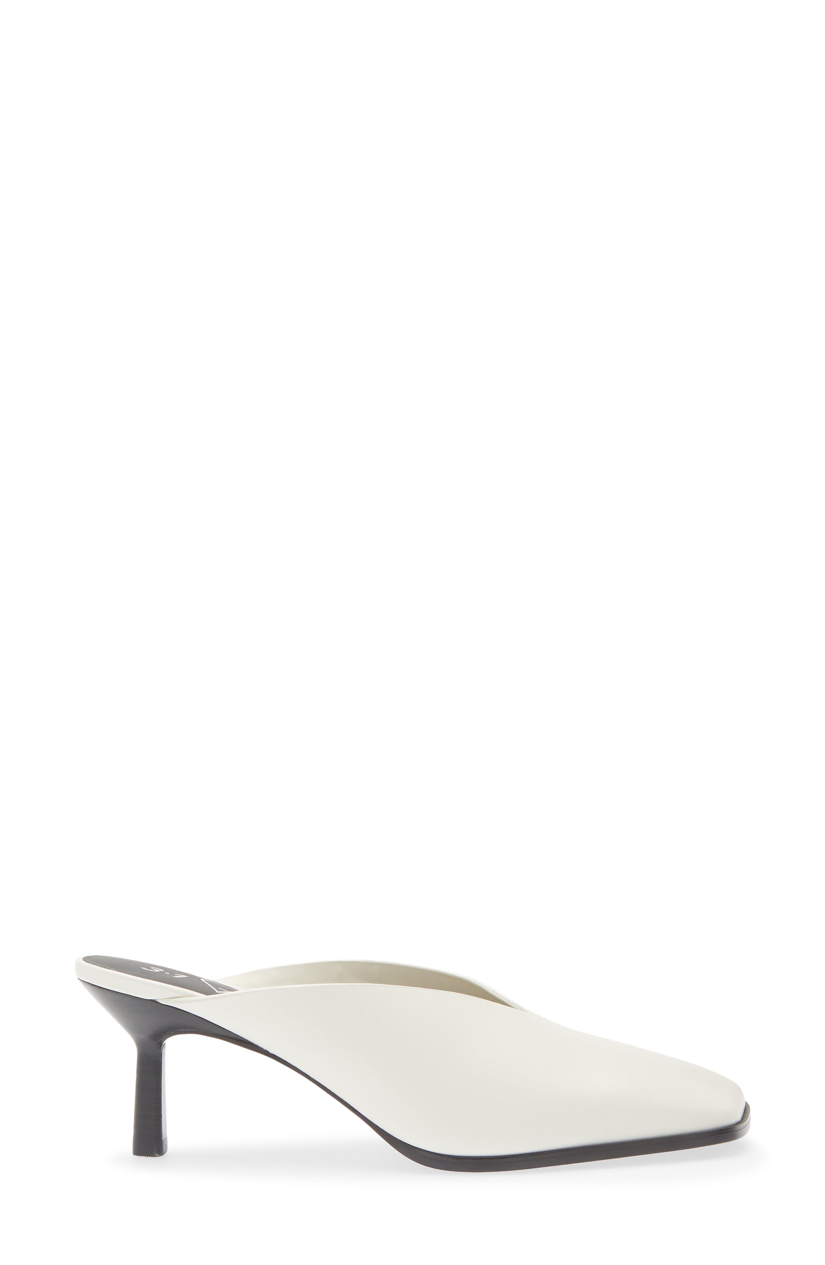 Teardrop Mule, Alternate, color, ANT. WHITE