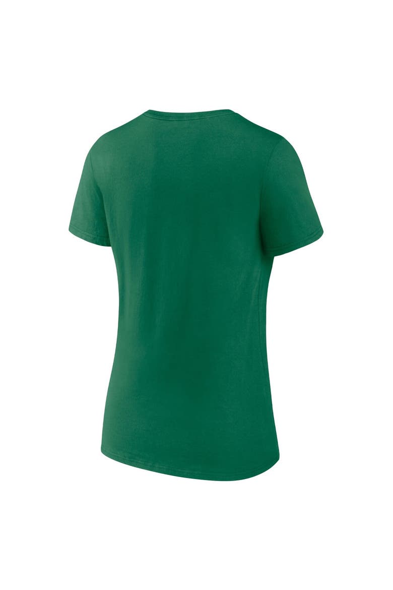 Women's Fanatics Branded Green Dallas Cowboys Lucky Celtic V-Neck T-Shirt, Alternate, color, Green