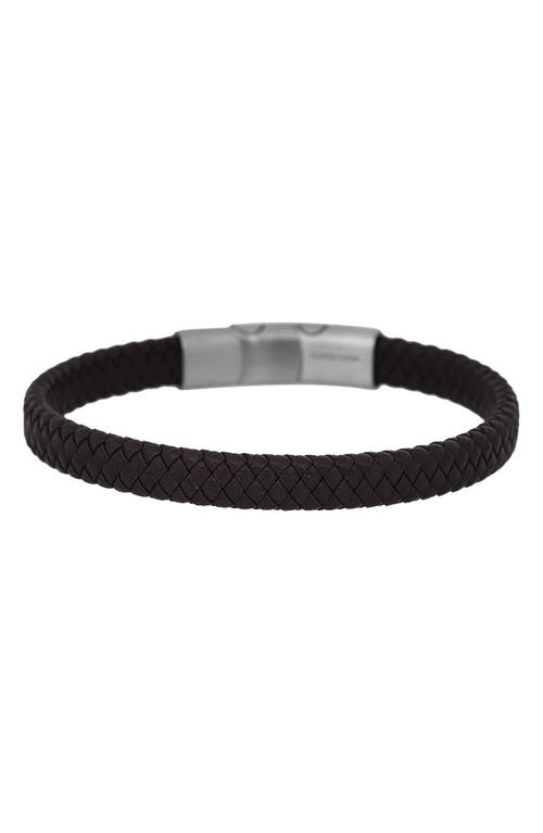Geoffrey Beene Woven Leather Bracelet