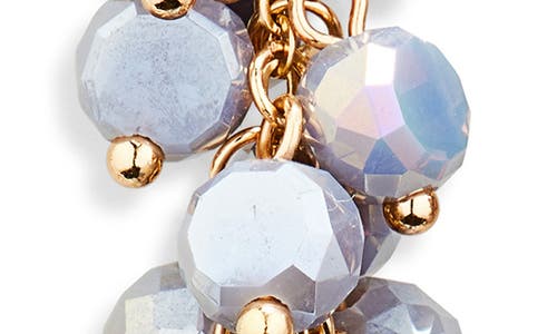 Tasha Beaded Drop Earrings In Grey