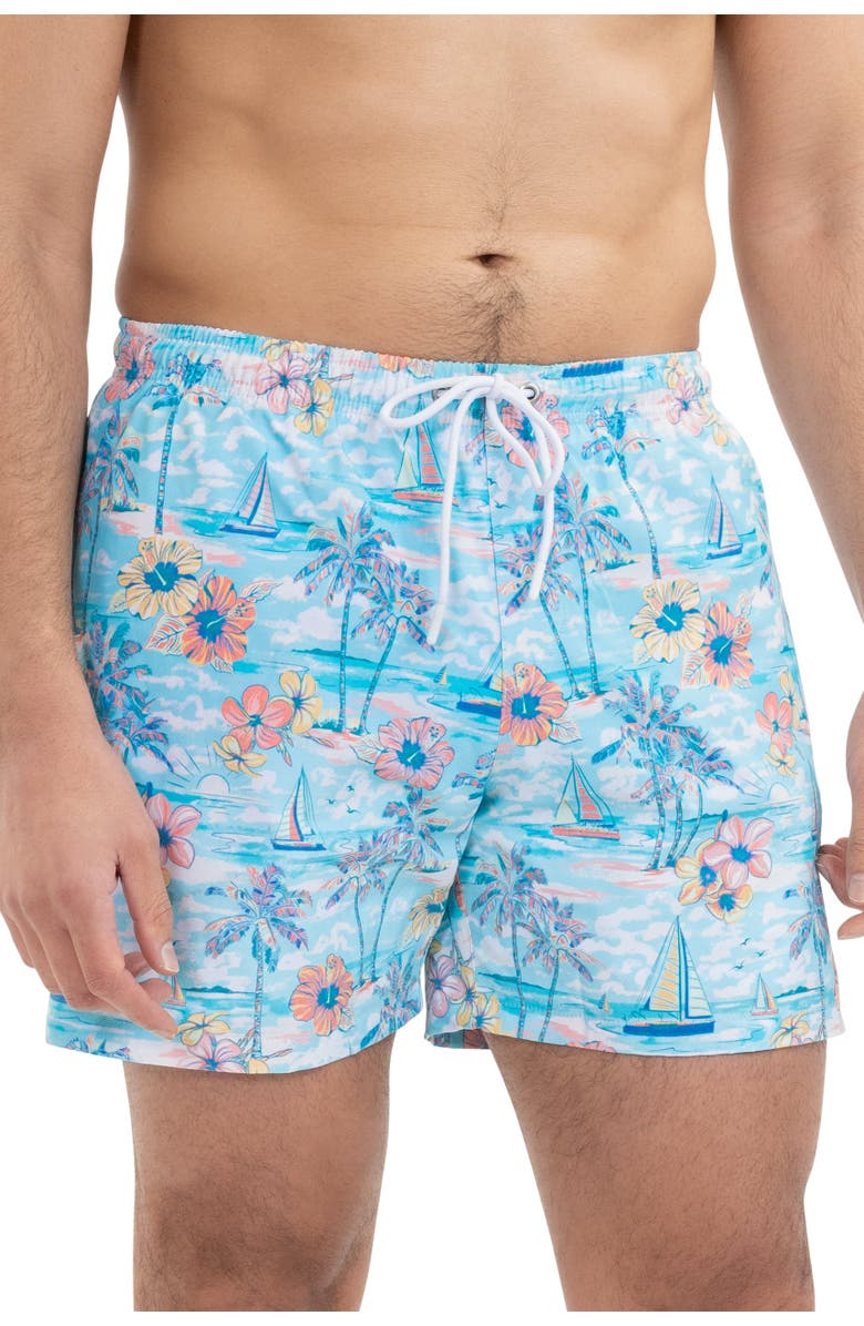 Kenny Flowers The BVIs - All Day Athleisure Shorts, Alternate, color, Light Blue