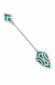 SAVVY CIE JEWELS Enamel Arrow Head Brooch