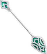 SAVVY CIE JEWELS Enamel Arrow Head Brooch