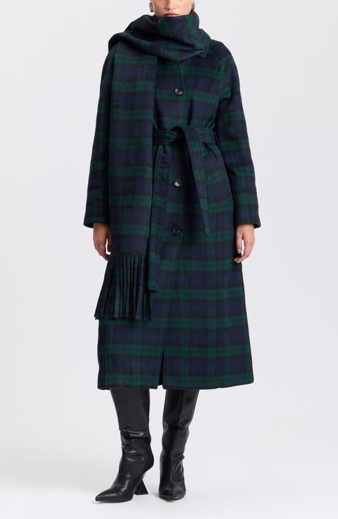 Relaxed Scarf Coat