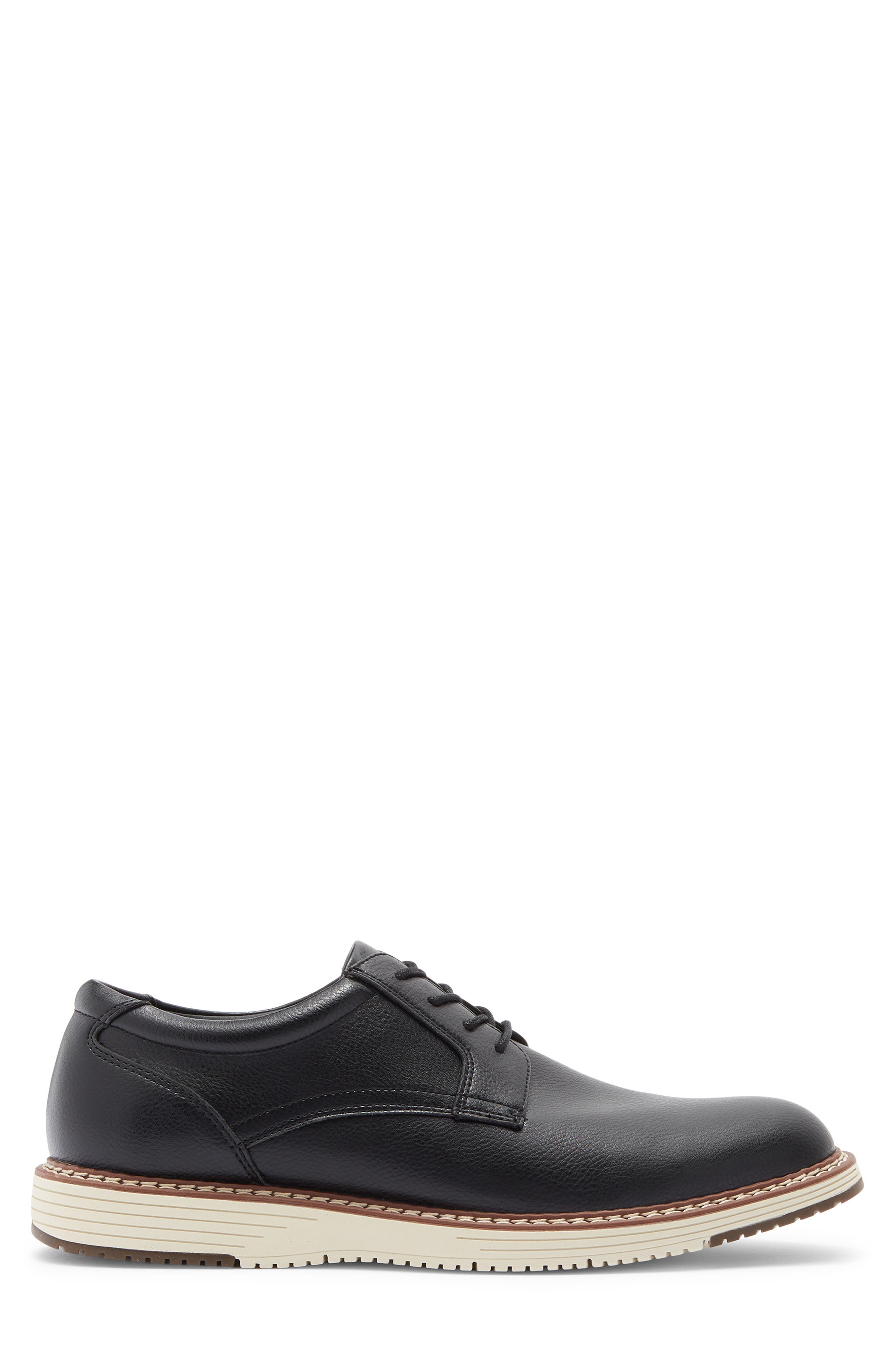 NORDSTROM RACK Sven Plain Toe Derby, Alternate, color, Black