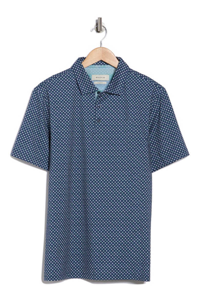 Vincent OoohCotton® Geo Print Polo, Alternate, color, NAVY